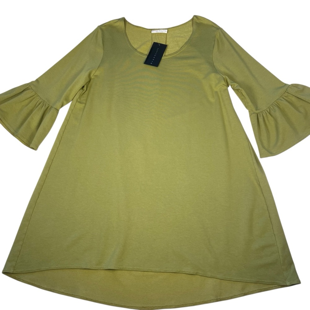 bryn Walker Phryne Lagenlook Lime Tunic Top New With Tags Size Small